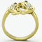 Gold Plated Rings TK1023 Gold - Stainless Steel Ring with Top Grade Crystal