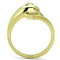 Gold Plated Rings TK1027 Gold - Stainless Steel Ring with Crystal