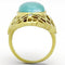 Gold Plated Rings TK1029 Gold - Stainless Steel Ring with Synthetic