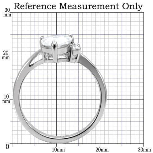 Vintage Rings TK102 Stainless Steel Ring with AAA Grade CZ