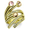 Gold Plated Rings TK1033 Gold - Stainless Steel Ring with Top Grade Crystal