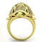 Gold Plated Rings TK1035 Gold - Stainless Steel Ring with Top Grade Crystal