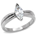 Vintage Rings TK103 Stainless Steel Ring with AAA Grade CZ