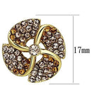 Gold Stud Earrings TK1040 Gold - Stainless Steel Earrings with Crystal