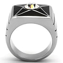 Mens Stainless Steel Rings TK1049 Stainless Steel Ring with Crystal