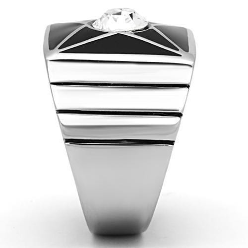 Mens Stainless Steel Rings TK1049 Stainless Steel Ring with Crystal