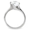 Vintage Rings TK104 Stainless Steel Ring with AAA Grade CZ