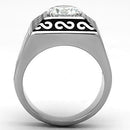 Mens Stainless Steel Rings TK1050 Stainless Steel Ring with AAA Grade CZ