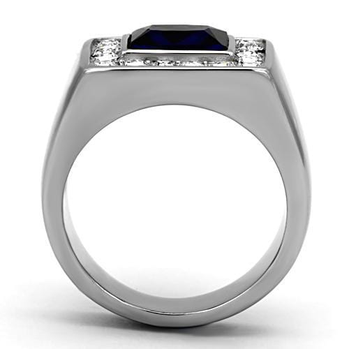 Mens Stainless Steel Rings TK1051 Stainless Steel Ring with Synthetic