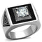 Mens Stainless Steel Rings TK1053 Stainless Steel Ring with AAA Grade CZ