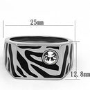 Mens Stainless Steel Rings TK1054 Stainless Steel Ring with Crystal