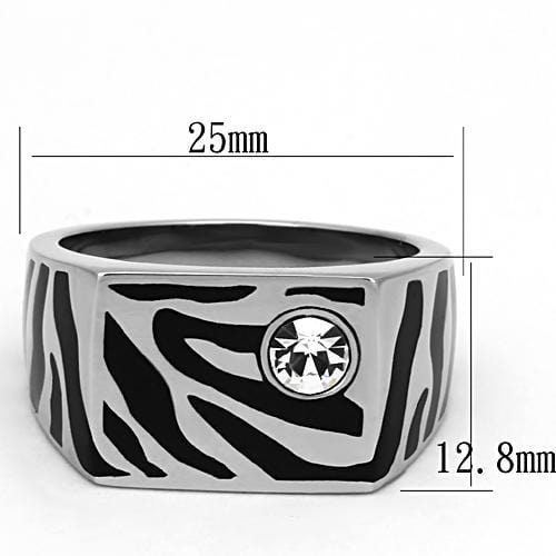 Mens Stainless Steel Rings TK1054 Stainless Steel Ring with Crystal