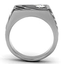 Mens Stainless Steel Rings TK1054 Stainless Steel Ring with Crystal