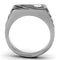 Mens Stainless Steel Rings TK1054 Stainless Steel Ring with Crystal