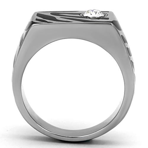 Mens Stainless Steel Rings TK1054 Stainless Steel Ring with Crystal