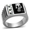 Mens Stainless Steel Rings TK1057 Stainless Steel Ring with Crystal