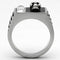 Mens Stainless Steel Rings TK1057 Stainless Steel Ring with Crystal