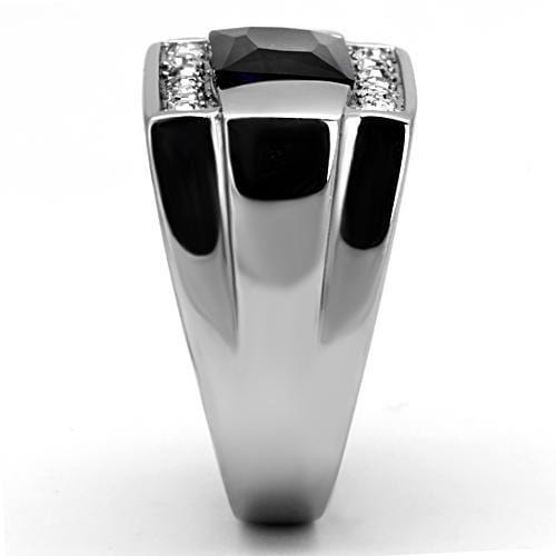 Mens Stainless Steel Rings TK1058 Stainless Steel Ring with Synthetic