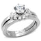Vintage Rings TK105 Stainless Steel Ring with AAA Grade CZ