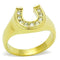 Gold Plated Rings TK10616G Gold - Stainless Steel Ring with Crystal