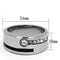 Mens Stainless Steel Rings TK1067 Stainless Steel Ring with Crystal