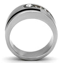 Mens Stainless Steel Rings TK1067 Stainless Steel Ring with Crystal