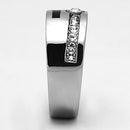 Mens Stainless Steel Rings TK1067 Stainless Steel Ring with Crystal