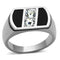 Mens Stainless Steel Rings TK1068 Stainless Steel Ring with Crystal