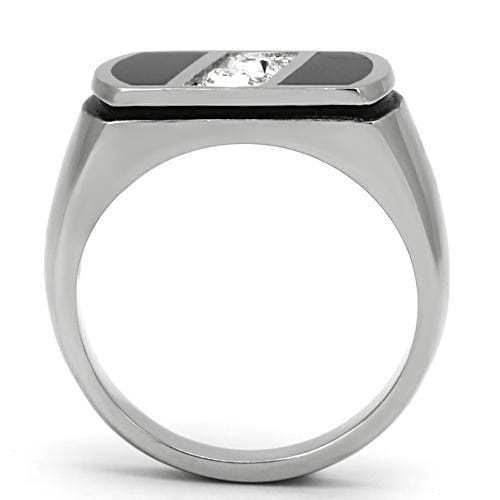 Mens Stainless Steel Rings TK1068 Stainless Steel Ring with Crystal