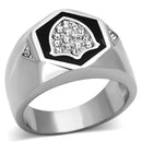 Mens Stainless Steel Rings TK1069 Stainless Steel Ring with Crystal