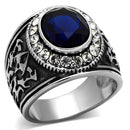 Mens Stainless Steel Rings TK1075 Stainless Steel Ring with Synthetic