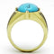 Gold Plated Rings TK1077 Gold - Stainless Steel Ring with Synthetic