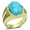 Gold Plated Rings TK1077 Gold - Stainless Steel Ring with Synthetic