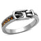 Vintage Rings TK1079 Stainless Steel Ring with Top Grade Crystal