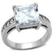 Vintage Rings TK1081 Stainless Steel Ring with AAA Grade CZ