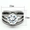 Vintage Rings TK1084 Stainless Steel Ring with AAA Grade CZ