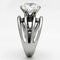 Vintage Rings TK1084 Stainless Steel Ring with AAA Grade CZ
