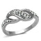 Vintage Rings TK1085 Stainless Steel Ring with Top Grade Crystal