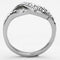 Vintage Rings TK1085 Stainless Steel Ring with Top Grade Crystal