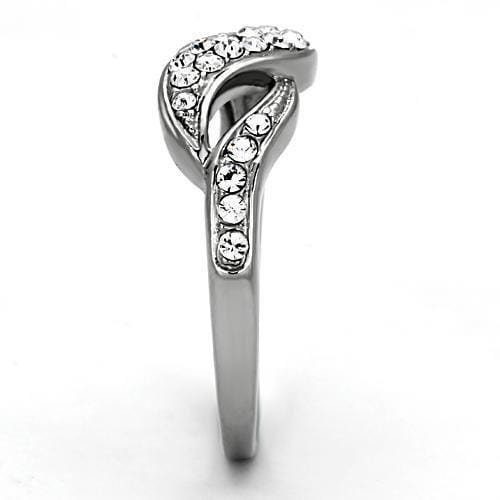 Vintage Rings TK1085 Stainless Steel Ring with Top Grade Crystal