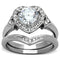 Vintage Rings TK1087 Stainless Steel Ring with AAA Grade CZ