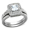Vintage Rings TK1088 Stainless Steel Ring with AAA Grade CZ