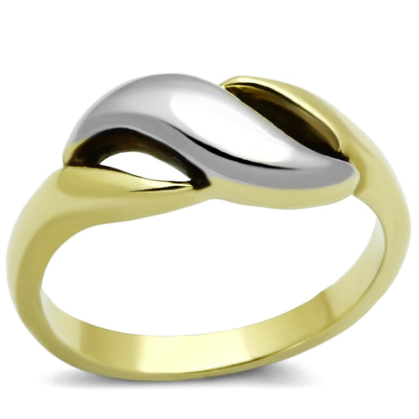 Gold Plated Rings TK1089 Two-Tone Gold - Stainless Steel Ring