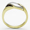 Gold Plated Rings TK1089 Two-Tone Gold - Stainless Steel Ring