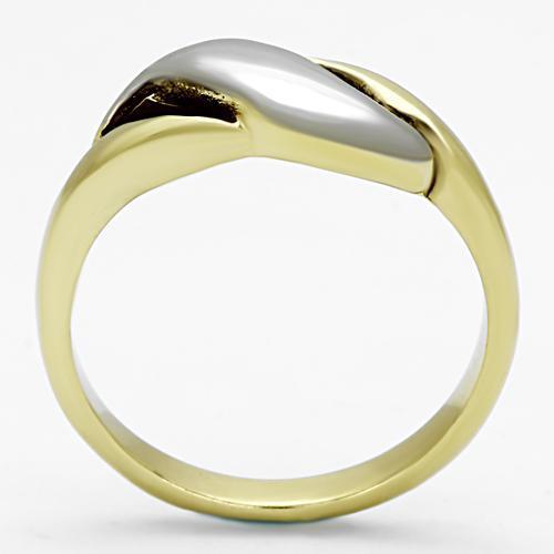 Gold Plated Rings TK1089 Two-Tone Gold - Stainless Steel Ring