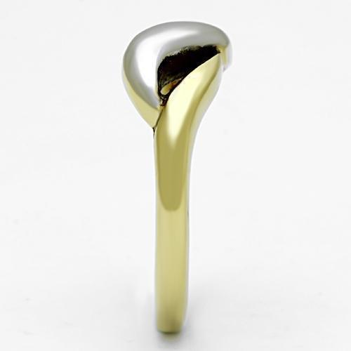 Gold Plated Rings TK1089 Two-Tone Gold - Stainless Steel Ring