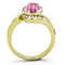 Gold Plated Rings TK1097 Gold - Stainless Steel Ring with Top Grade Crystal