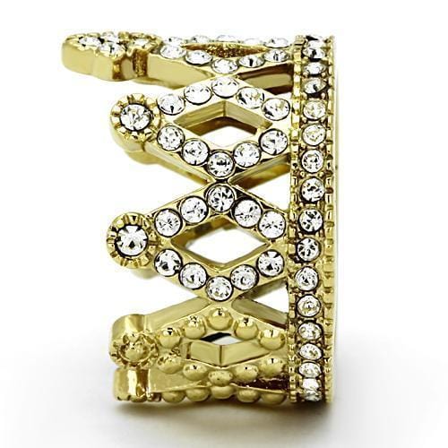 Cheap Gold Rings TK1109 Gold - Stainless Steel Ring with Top Grade Crystal