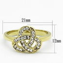 Cheap Gold Rings TK1111 Gold - Stainless Steel Ring with Top Grade Crystal