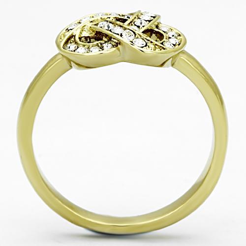 Cheap Gold Rings TK1111 Gold - Stainless Steel Ring with Top Grade Crystal